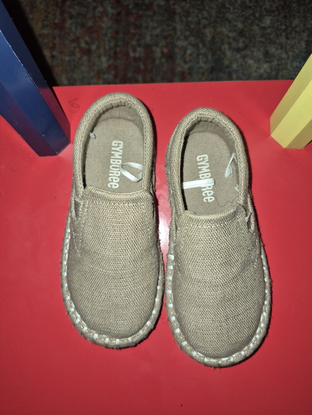 Gymboree Toddler Tan Canvas Slip-On Moccasins